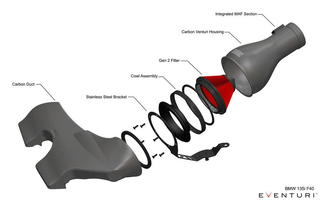 Eventuri Carbon Fibre Intake BMW M135i M235i F4X