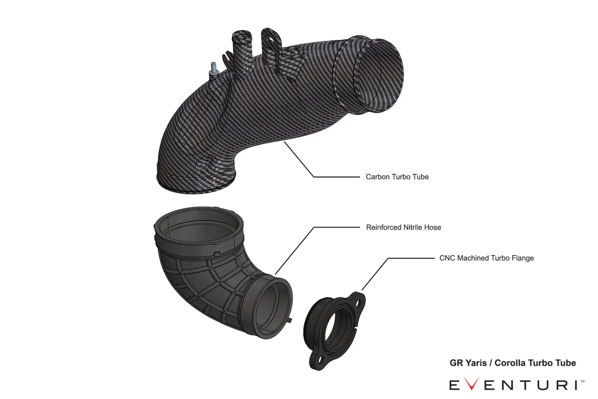 Eventuri Carbon Turbo Tube Toyota GR Yaris Corolla G16E-GTS
